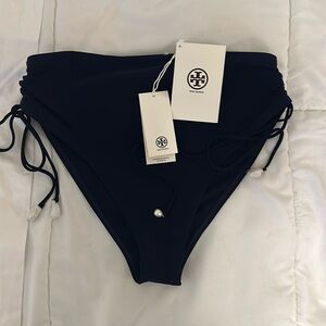 NWT Tory Burch navy bathing suit bottoms